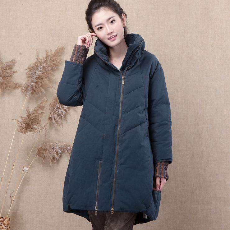 冬装女装斯琴阿达尼风格立领中长款棉服女棉衣外套