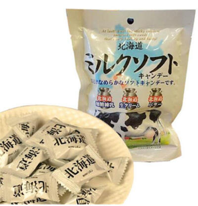 日本进口零食品 理本Ribon 北海道原味奶糖 特浓牛奶糖果60g 0829