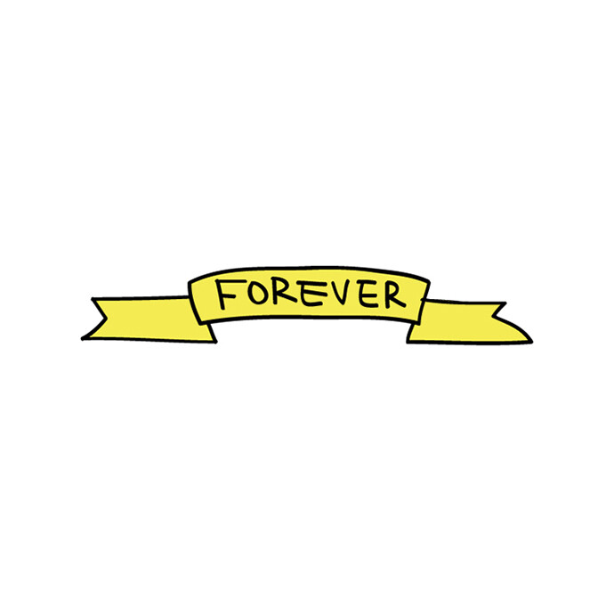 原创防水纹身贴永远 Forever 不妥协直到变老 TATOO刺青纹身贴