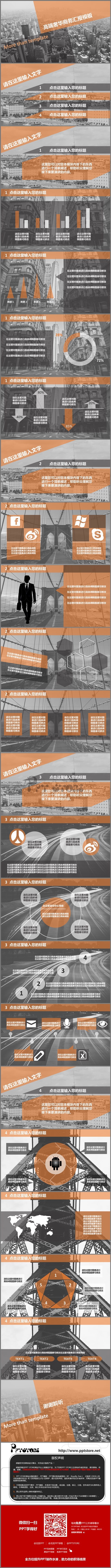 奢华大气广告风格商务汇报模板PPT模板