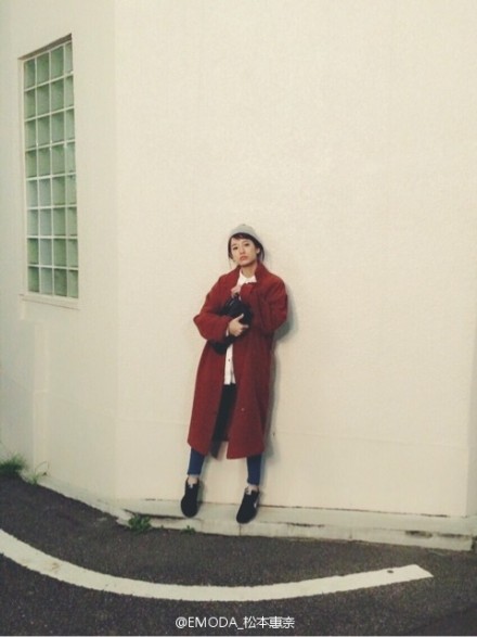 #EMODA# #松本恵奈# 20141016_OUTFIT，外套推薦