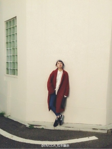 #EMODA# #松本恵奈# 20141016_OUTFIT，外套推薦