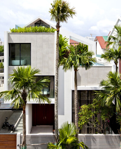 胡志明市现代优雅的别墅设计欣赏(好设计的分享,为了让世有更好的设计与创造,来源:互联网)