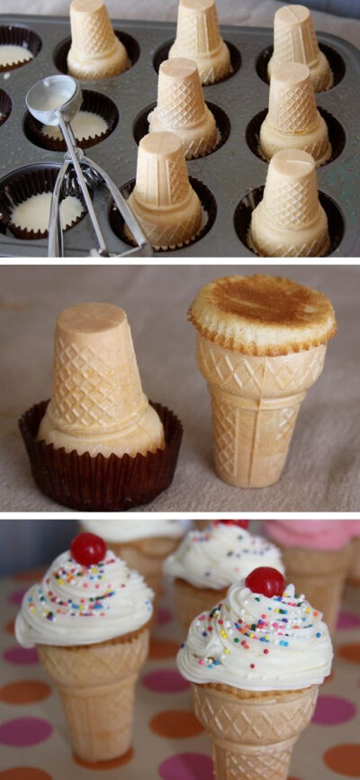 Ice Cream Cone Cupcakes | Recipe By Photo