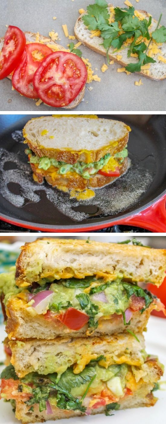 Guacamole Grilled Cheese | Recipe By Photo