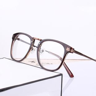 韩版小清新复古u型鼻梁男女配近视眼镜眼镜架眼镜框