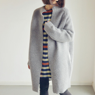 预售价 ¥299 新款高品质兔毛毛衣 加厚纯色时尚上衣文艺复古气质女装潮TAA1214