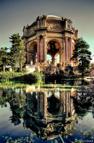 The Palace of Fine Arts - San Francisco, California USA美术的宫殿——旧金山美国加州