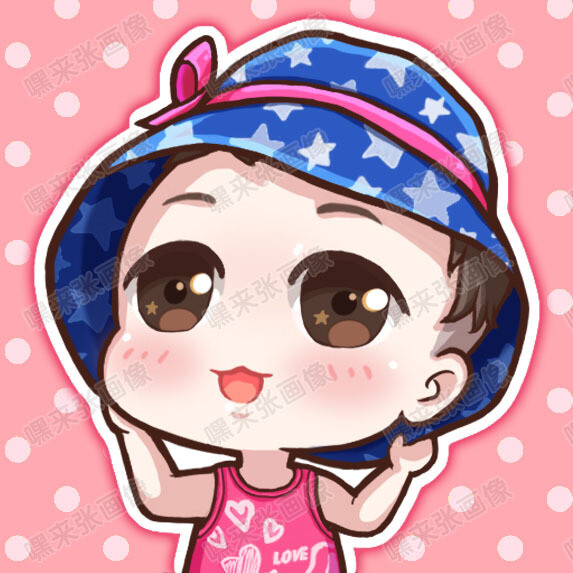 【嘿来张画像】Q版头像卡通形象设计宝宝画像Q萌baby动漫形象设计