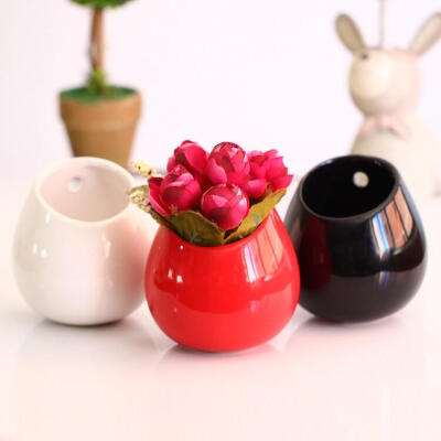 zakka杂货创意日式陶瓷迷你小花盆 现代简约多肉植物花瓶装饰摆件