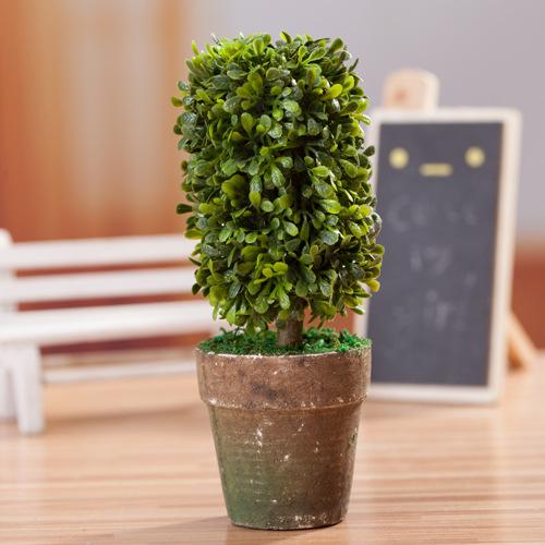 植物盆栽装饰小摆件办公室许愿树仿真花装饰花田园假花装饰花