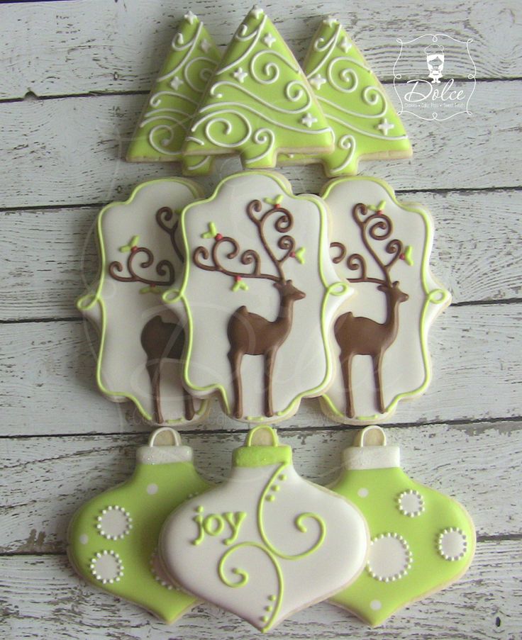 Prancer - Full Set - Reindeer / Christmas Decorated Sugar Cookies