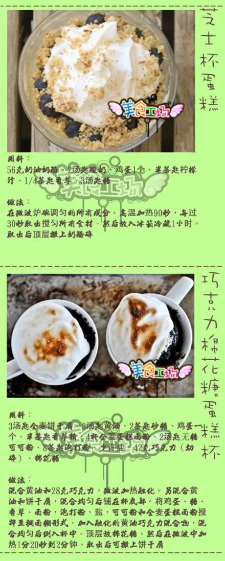 【17个用杯子就能搞定的早餐＆甜品！】酷毙了有木有！把杯子放进微波炉万事ok~半个月不重样的早餐！懒人必备~~！场长知道你们一定喜欢~