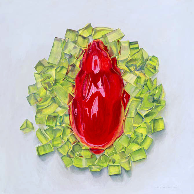 Joel Penkman 手绘冰派对美味, Jelly rabbit from above