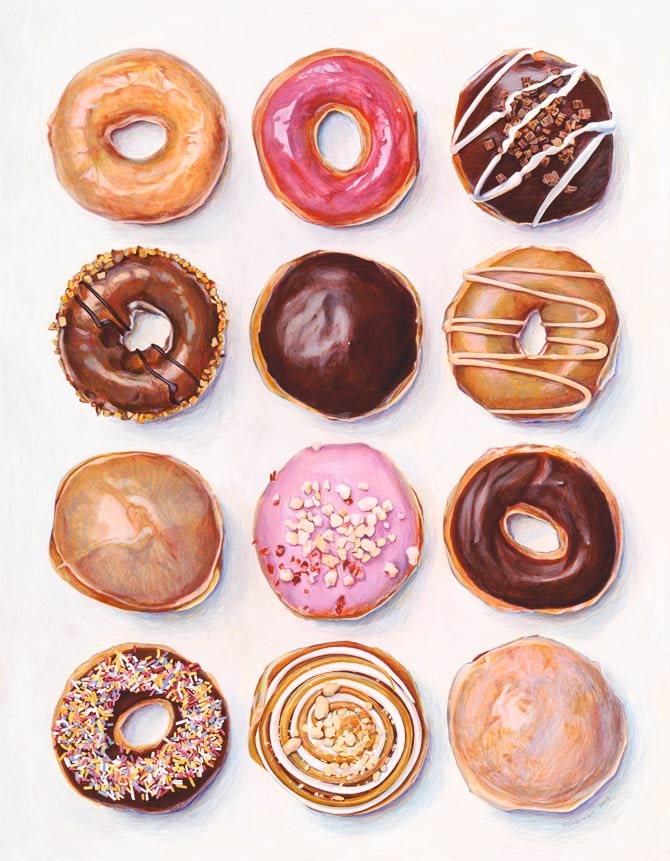 Joel Penkman 手绘甜食, Doughnut dozen