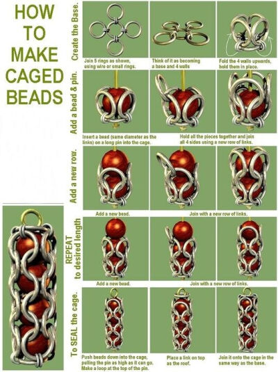 How to Make Cage Beads, jewelry DIY http://tech.beads.us/details-How-to-Make-Cage-Beads-2550.html