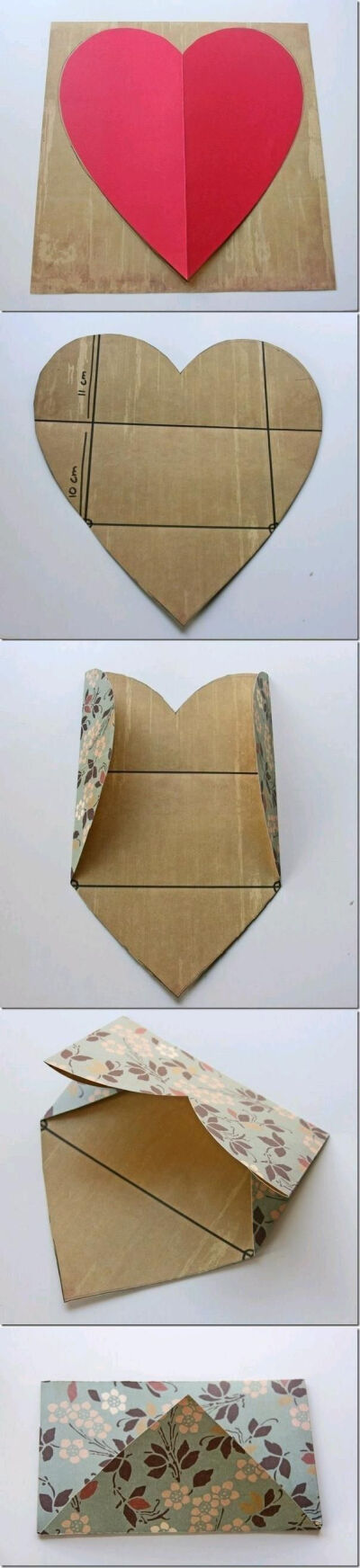 &amp;lt;3 DIY Envelope from a Heart. #Valentines