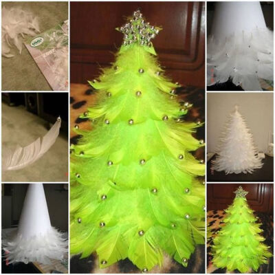 DIY Feather Christmas Tree | DIY Cozy Home