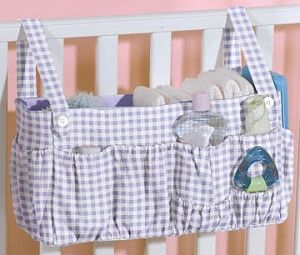 crib caddy! ill be making this for the next billion expecting mom i meet! useful,close to the heart, and creative shower gift:)