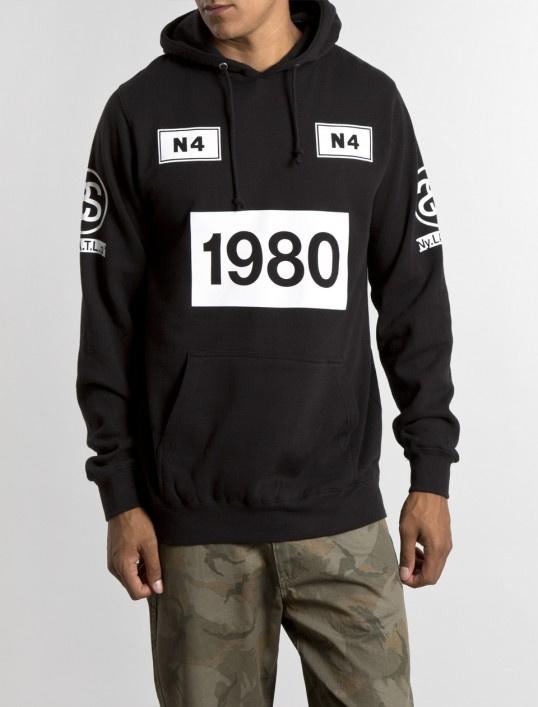 STUSSY 1980 STRIPE HOOD 卫衣 帽衫