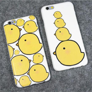 小鸡苹果iphone6手机壳超薄情侣6plus卡通浮雕保护套5s 5.5寸