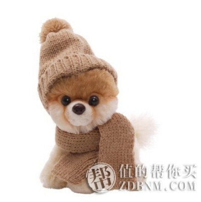 Gund 5″ Itty Bitty Boo超萌围巾俊介狗毛绒萌犬