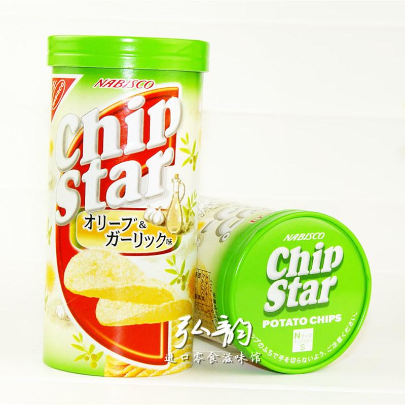 日本进口食品 nabisco纳贝斯克chip star橄榄油蒜香味薯片5075g