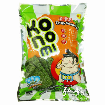 泰国进口 Konomi 即食相扑手脆紫菜36g55g原味 纯素 小S推荐