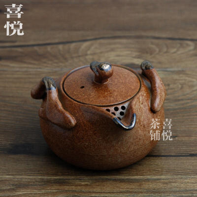 喜悦茶铺 手抓茶壶 粗陶盖碗 普洱茶具 日式手工茶具 &middot; 晴朗