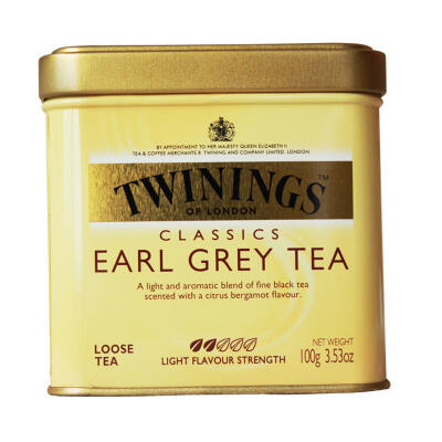  英国进口红茶 TWININGS川宁豪门伯爵红茶100g 罐装 散装茶叶