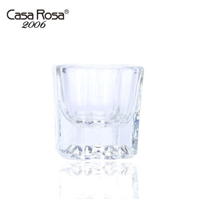 casa rosa美甲水晶杯水晶液杯水晶甲八角玻璃杯美甲工具美甲用品