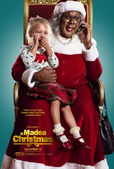 圣诞必看99部好片No.70 黑疯婆娘的圣诞节 A Madea Christmas (2013) 经典黑人喜剧，笑破肚子不负责哦~