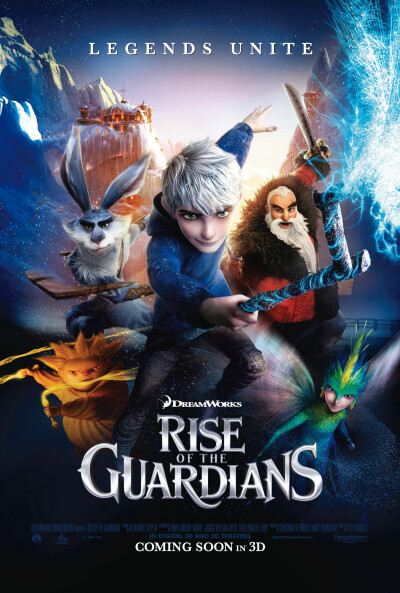 圣诞必看99部好片No.53 守护者联盟 Rise of the Guardians (2012) 看圣诞老人如何率领大家守护孩子们的梦想！