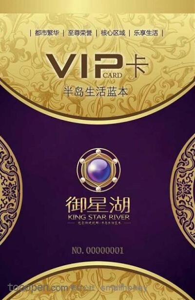 房地产广告-欧式VIP卡花纹