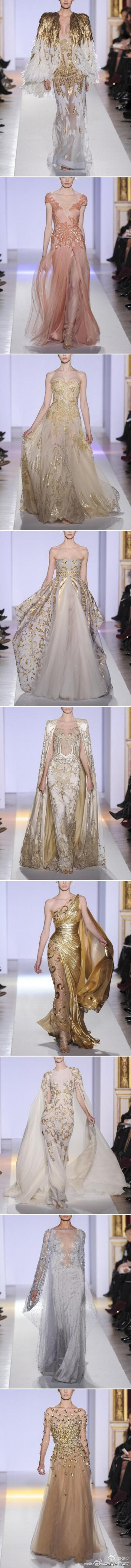 Gown Gorgeous with Zuhair Murad，绣花+蕾丝+薄纱，高贵飘逸~