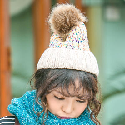 帽子女冬天韩版潮可爱球球冬季女士毛线帽子时尚针织秋冬季女帽萌