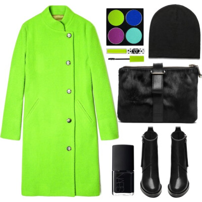 A fashion look from December 2014 featuring leather boots, black hat and matte eyeshadow. Browse and shop related looks.