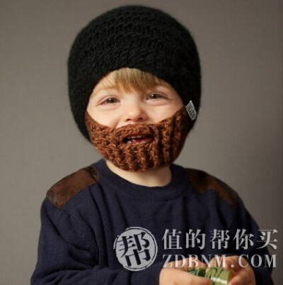 伪装的小大人！Beardo Kids Foldaway Beard有趣的儿童胡须口罩帽子