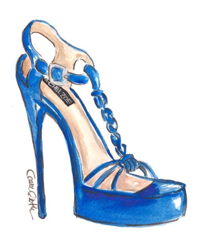 Carrie Beth Taylor - illustration rachel zoe shoe