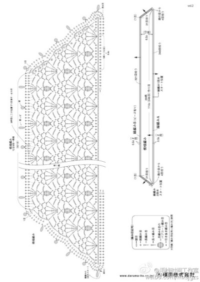 #钩针 围巾 图解# 精致的花样，更能衬托出女人味哦1-2