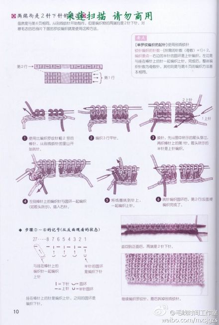 #棒针 起针 图解# 给大家分享一本专门教各种棒针起针方法的书，陆续更新。PART2