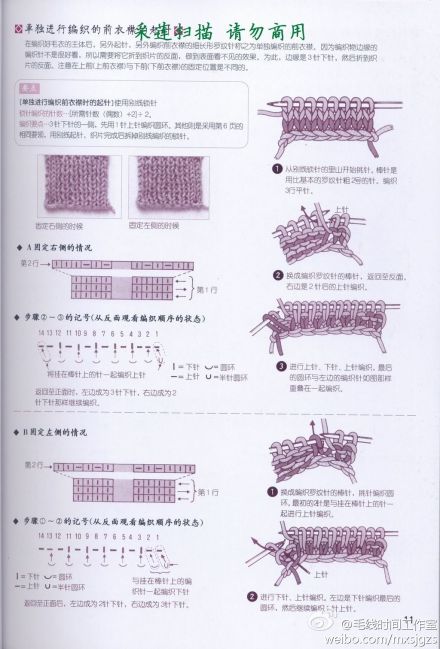 #棒针 起针 图解# 给大家分享一本专门教各种棒针起针方法的书，陆续更新。PART2