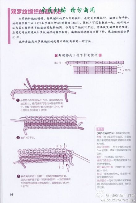 #棒针 起针 图解# 给大家分享一本专门教各种棒针起针方法的书，陆续更新。PART2