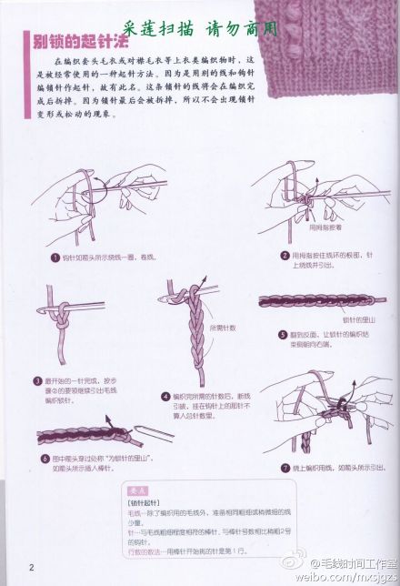 #棒针 起针 图解# 给大家分享一本专门教各种棒针起针方法的书，陆续更新。PART1