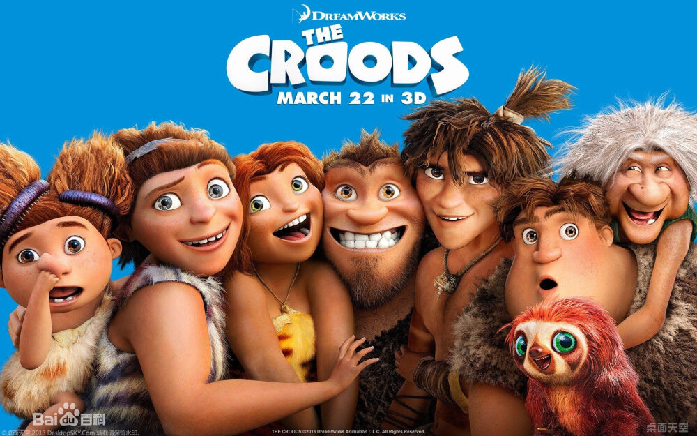 《疯狂原始人》(英语:the croods)是2013年美国一部3d电脑动画电影