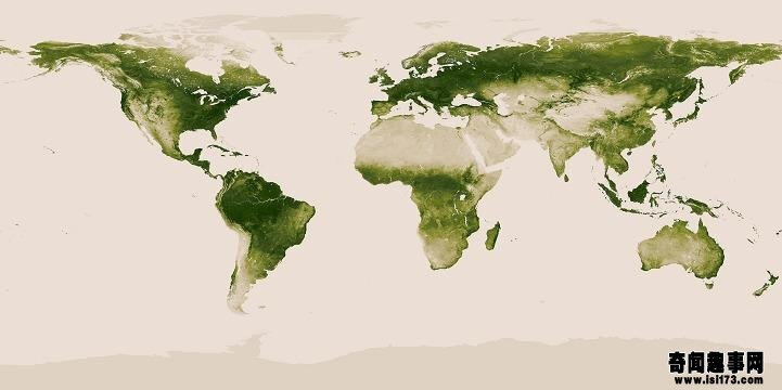 卫星捕捉全球植被覆盖情况：生机的繁盛与荒芜http://www.isi173.com/diqiujiayuan/8251.html