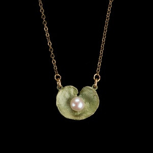 美国设计师【Michael Michaud】娇小的旋叶天竺葵 珍珠 项链的图片