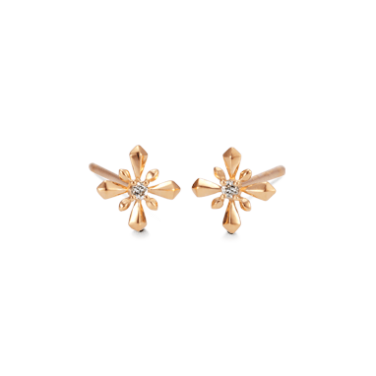 Crystal ～クリスタル /Lucky プチピアス～ Lucky プチピアス 「クリスタル」 幸運を意味するモチーフのピアス。あなたに幸運をもたらすジュエリーでありますように。 ～雪の結晶は「心の浄化」という意味を持つ、幸運のモチーフ。心が洗われるような美しい結晶のきらめきをまとって～