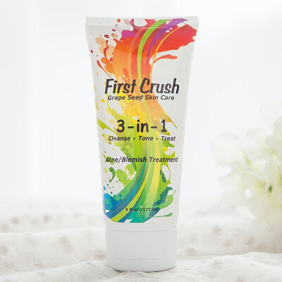 美国First Crush 3合1温和祛痘洗面奶 去除痤疮粉刺洁面乳177ml