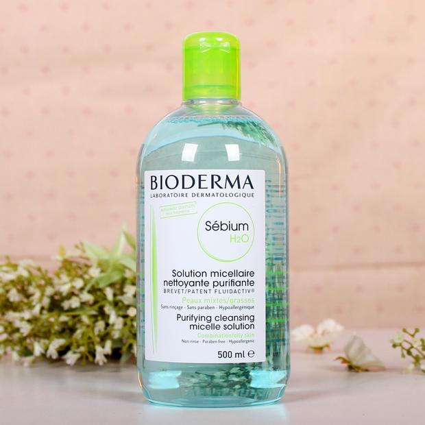 Bioderma贝德玛净妍卸妆水500ml 蓝水2种包装随机发到16年3月